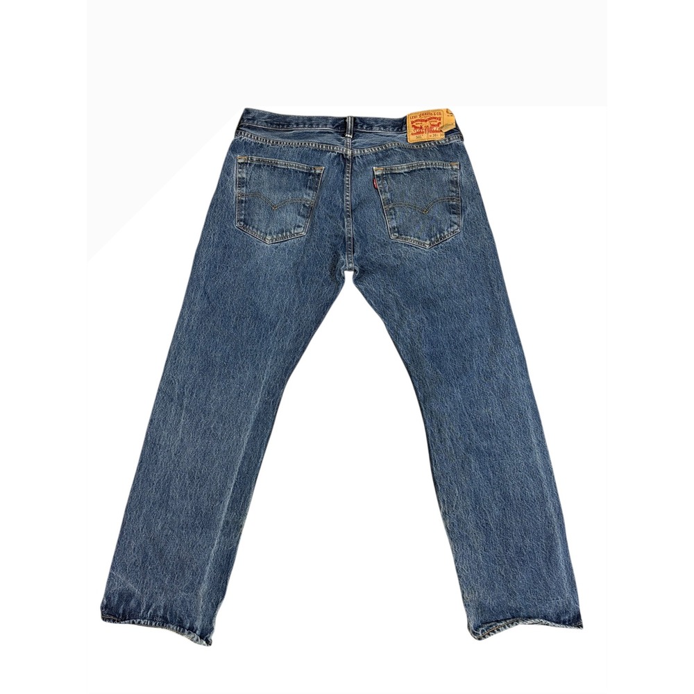Levi's 501 Original Fit Jeans Medium Wash Button Fly‎ Men's Size 36x30 Blue